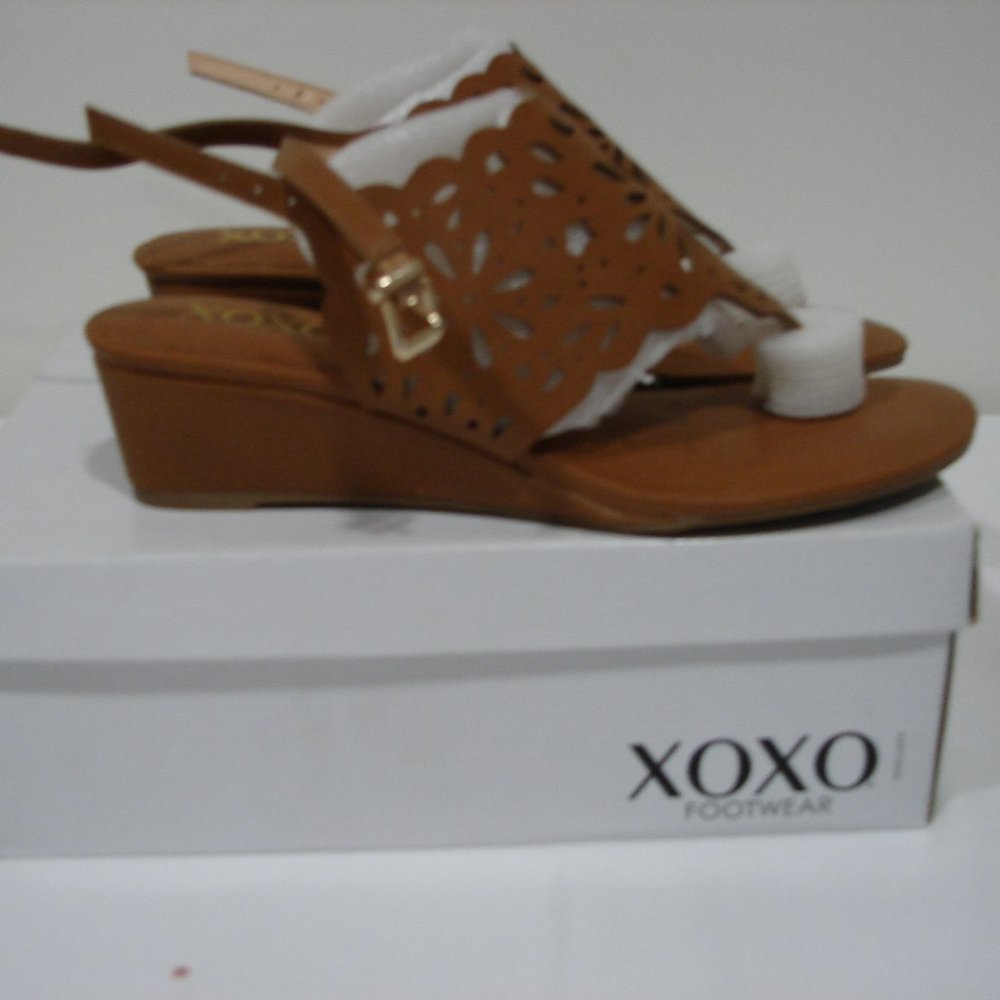 Brown XOXO open toes shoes